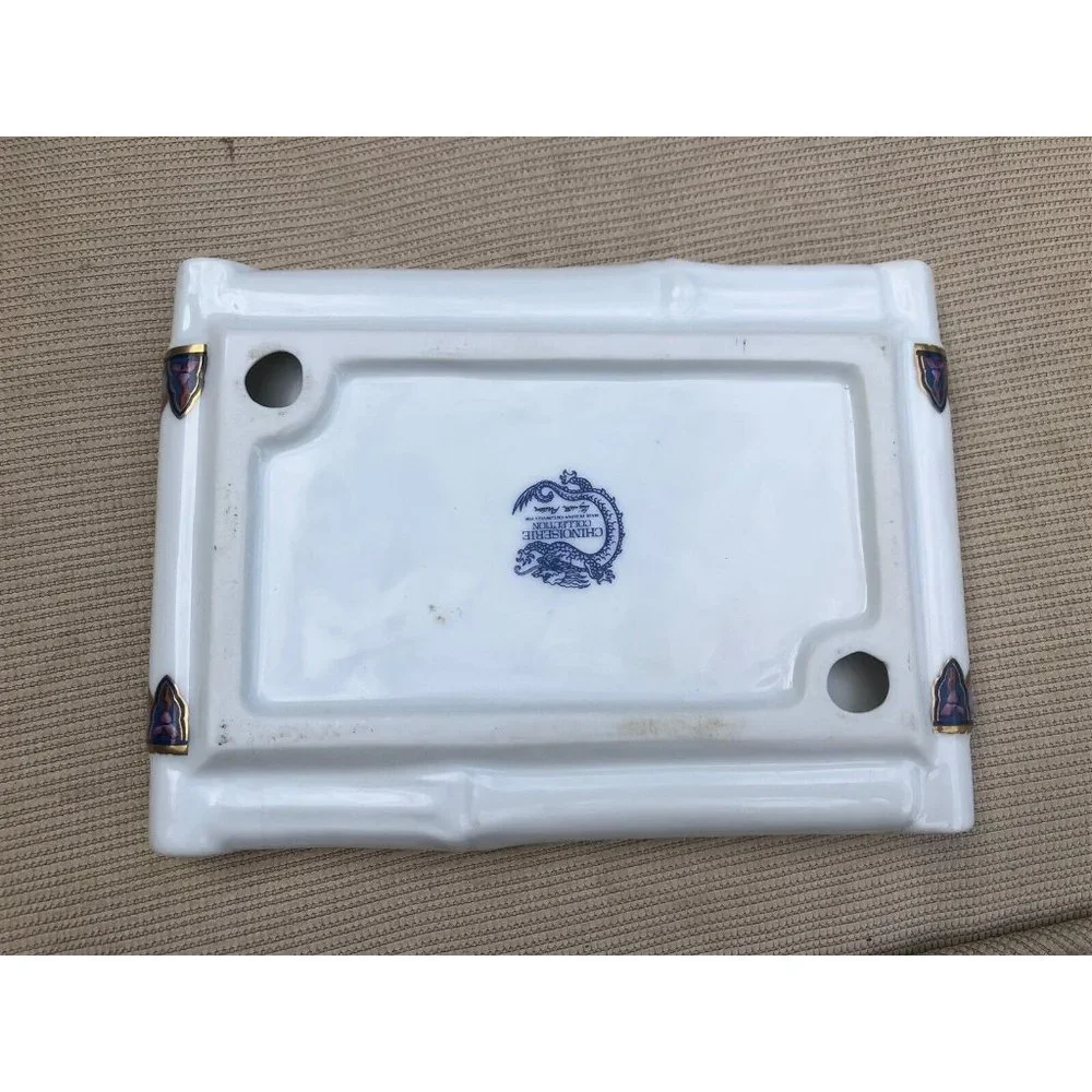 CHINOISERIE COLLECTION SOAP DISH BY ELIZABETH ARDEN MADE IN JAPAN